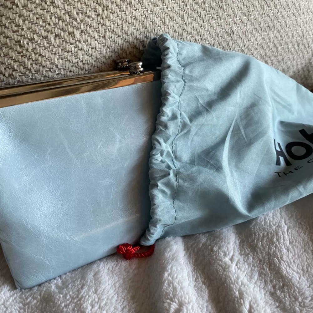 Hobo International Lauren wallet in Whisper Blue